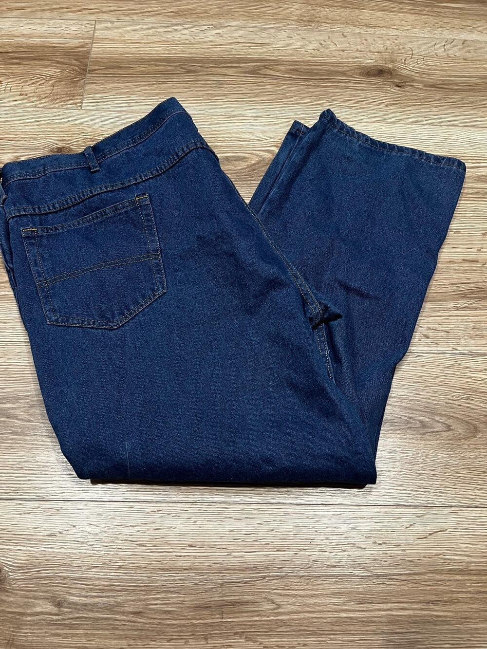 Key Mens Jeans Size 46 Blue Straight Leg Classic Fit Denim (A00)